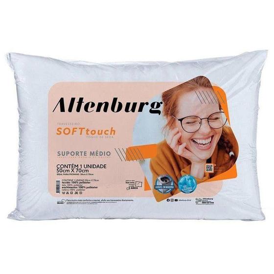 Imagem de Travesseiro soft touch branco 50x70 - Altenburg