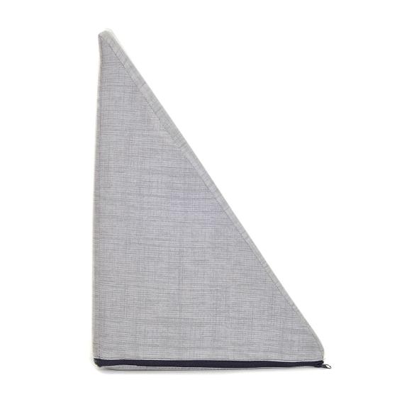 Travesseiro Triangular Encosto Anatômico Almofada de Apoio Espuma D33 Leitura Capa Removível Zíper Adulto - Morenae