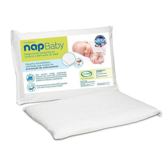 Travesseiro Visco Elástico Nasa Recém Nascido Baby Nap Imagem de Travesseiro Visco Elástico Nasa Recém Nascido Baby Nap