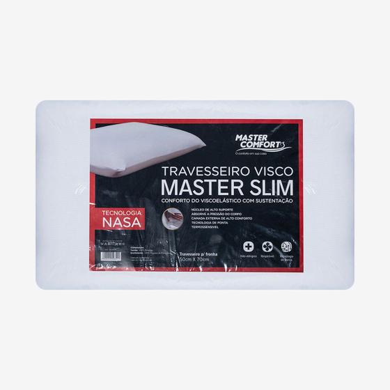 Imagem de Travesseiro Visco Master Slim Conforto Maciez 70cm X 50cm