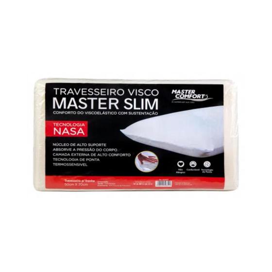 Imagem de Travesseiro Visco Master Slim Conforto Maciez Visco Elástico