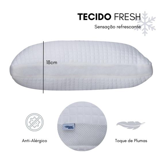 Imagem de Travesseiro Visco Nasa Ice Macio 50x70 Tecido Refrescante