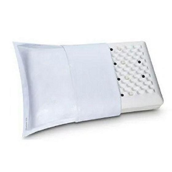 Imagem de Travesseiro Viscoelástica Super Soft Conforto Sono Com Saúde Pastilhas Terapêutica-Shalom Life