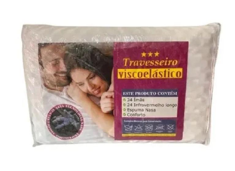 Imagem de Travesseiro Viscoelástico  Extra Macio Saúde Bem Estar
