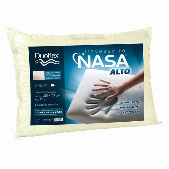 Travesseiro Viscoelástico Nasa Alto - Duoflex Menor preço em Travesseiro Viscoelástico Nasa Alto - Duoflex