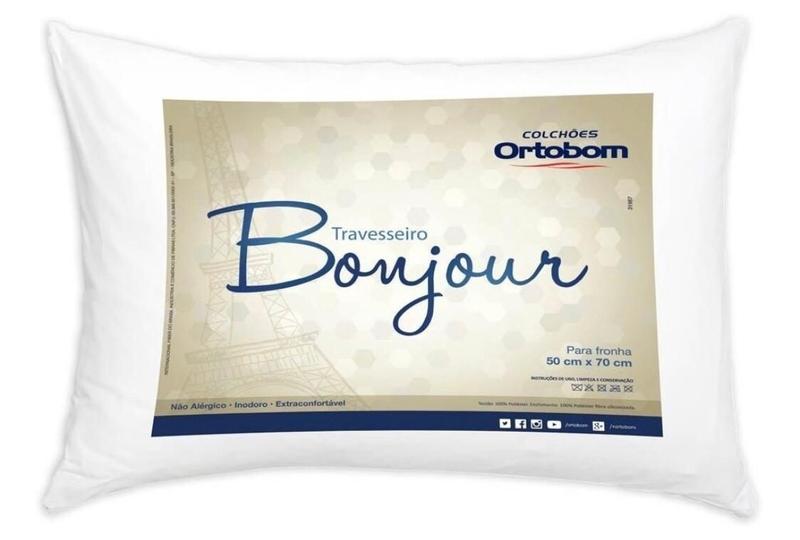 Travesseiros Bonjour Ortobom Fibra Siliconizada Antialérgico é boa?