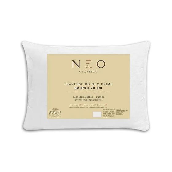 Travesseiros Neo Prime Ecopluma 100% Algodão 50x70cm Menor preço em Travesseiros Neo Prime Ecopluma 100% Algodão 50x70cm