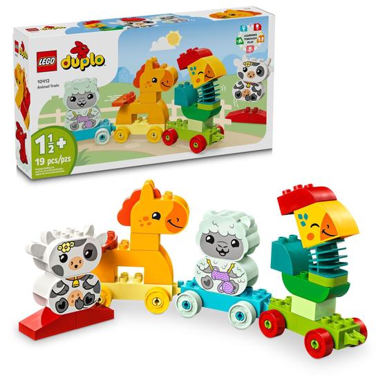 Imagem de Trem de Animais LEGO DUPLO My First - Conjunto de Construção com 4 Figuras