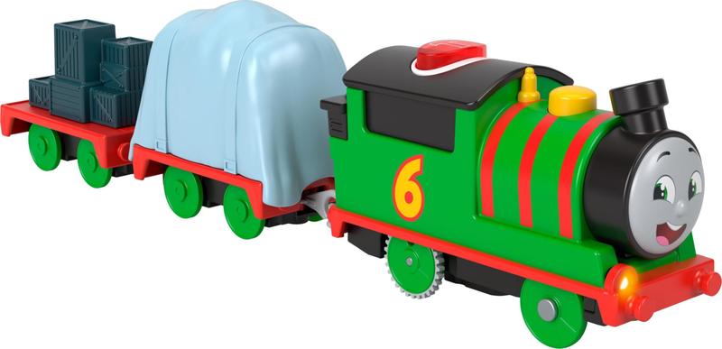 Imagem de Trem de brinquedo motorizado Thomas e seus amigos falando sobre Percy há mais de 3 anos