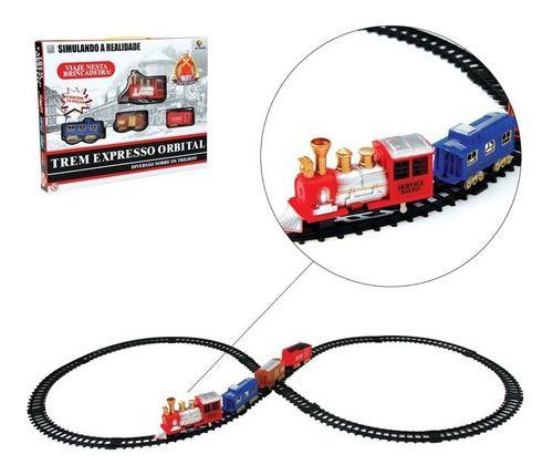 Imagem de Trem Expresso Ferrorama A Pilha Com Trilhos Orbital
