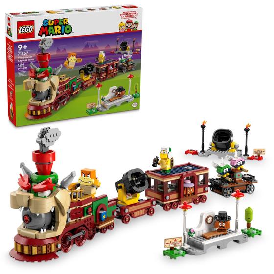 Imagem de Trem LEGO Super Mario The Bowser Express 71437 - Brinquedo de Montar