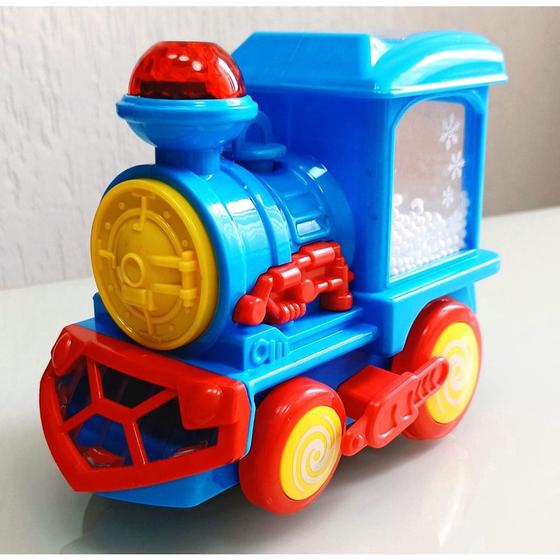 Imagem de Trem Locomotiva Infantil Solta Fumaça E Luzes  E Sons Fun Train