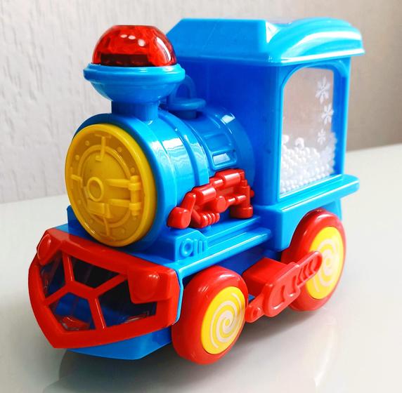 Imagem de Trem Locomotiva Infantil Solta Fumaça E Luzes  E Sons Fun Train