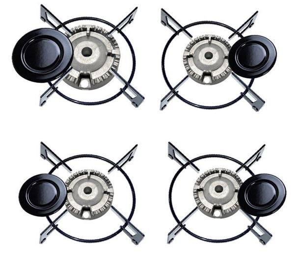 Trempe Grade + Queimador + Espalhador Cooktop Fischer 4 Boca Menor preço em Trempe Grade + Queimador + Espalhador Cooktop Fischer 4 Boca