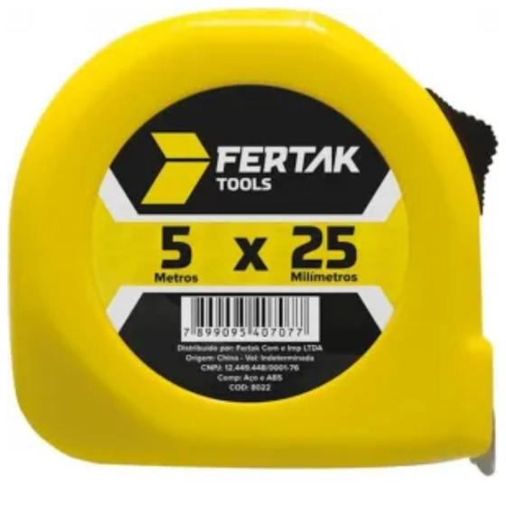 Imagem de Trena 5 Metros X 25 Mm Com Trava - Fertak