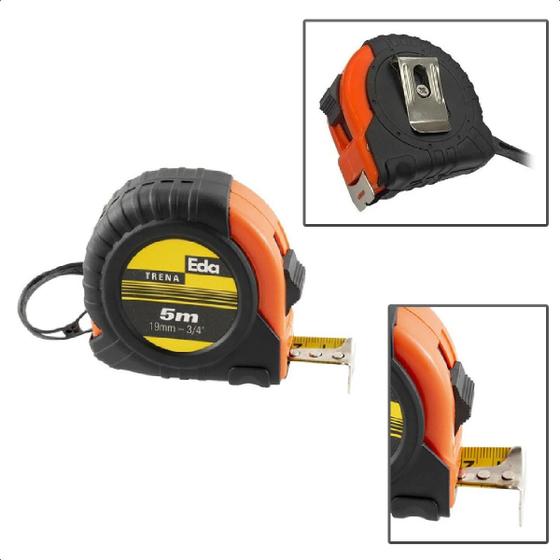 Imagem de Trena 5m x 19mm Emborrachada Eda Standart 