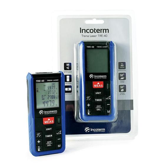 Imagem de Trena a laser digital 40 metros incoterm.