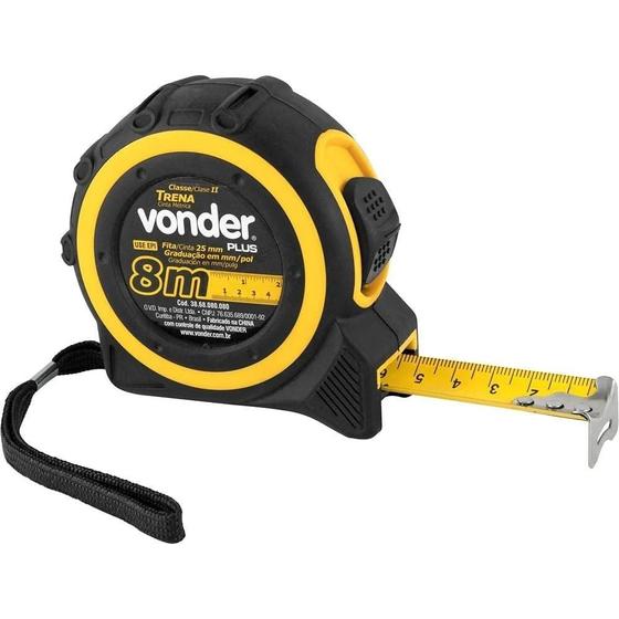 Imagem de Trena Curta de Aço 8 M X 25 Mm Vonder Plus