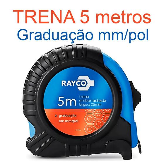 Imagem de Trena de 5 Metros com Escala em Dupla Face para Maior Conveniência