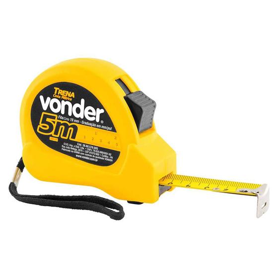 Imagem de Trena De Aço 5m x 19mm Vonder