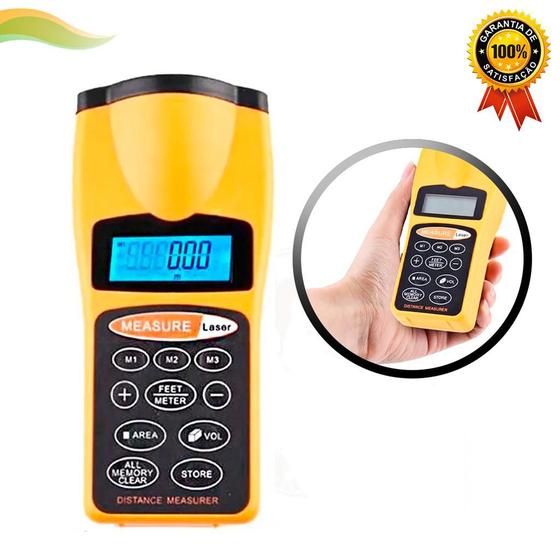 Trena Elétrica Digital Medidor De Distância 18m Profissional Menor preço em Trena Elétrica Digital Medidor De Distância 18m Profissional