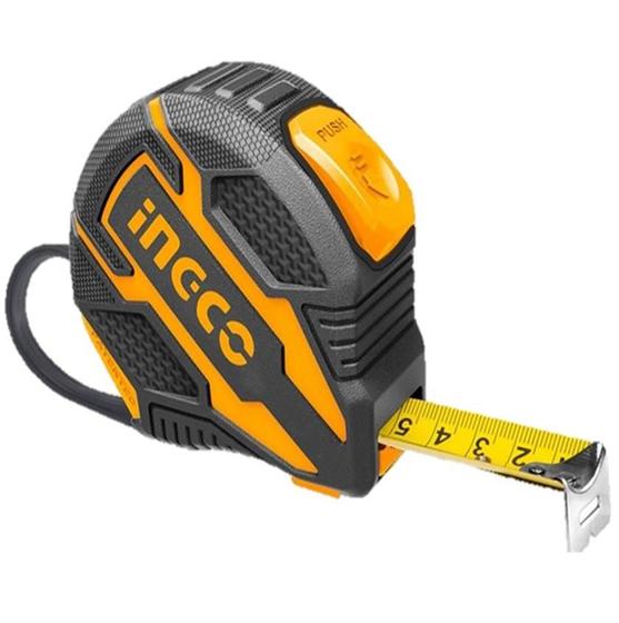 Imagem de Trena Emborrachada de 3m com Botão Duplo Ingco 3m x 16mm