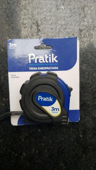Imagem de Trena emborrachada de 3m e com a ponta imantada - Pratik