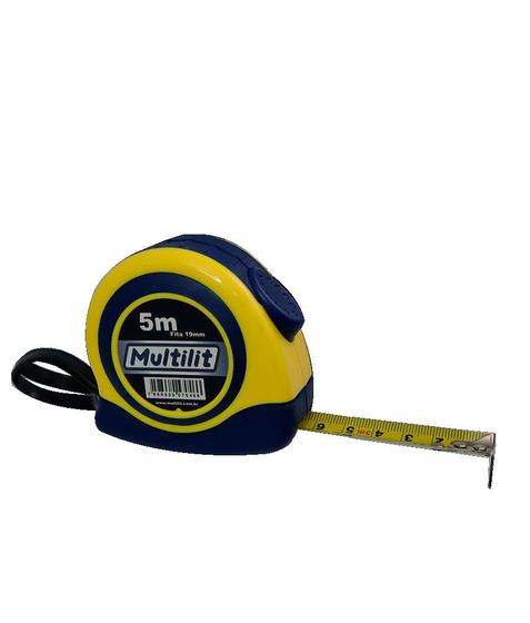 Imagem de Trena Emborrachada Universal auto stop 5 mt x 19 mm multilit