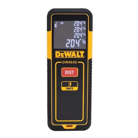 Imagem de Trena Laser Digital Medidor Distância DW065E 20m DeWalt