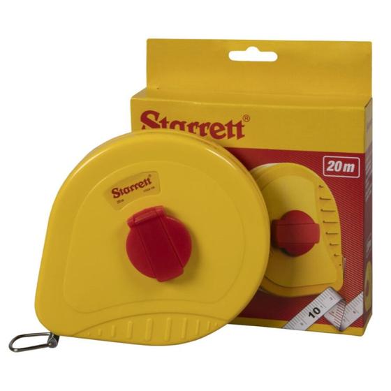 Imagem de Trena longa com fita em fibra de vidro 13 mm x 20m caixa fechada - KTS638 - Starrett