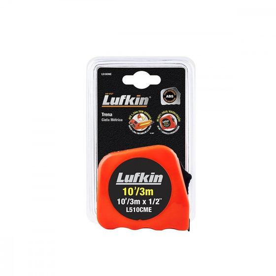 Imagem de Trena Lufkin 3M/1/2'' Com Trava L510 Laranja L510Cme