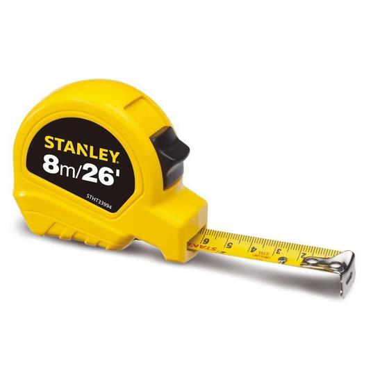 Imagem de Trena Universal Basic Stanley 8 Metros 26mm Com Freio Manual