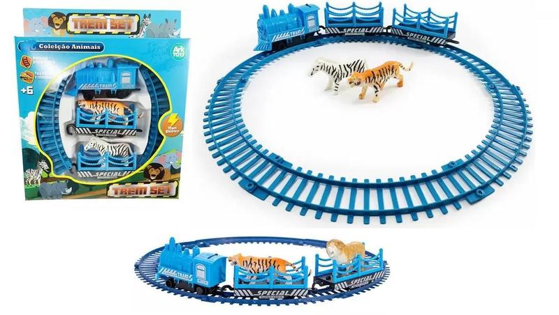 Imagem de Trenzinho Brinquedo Infantil Ferrorama Elétrico Locomotiva