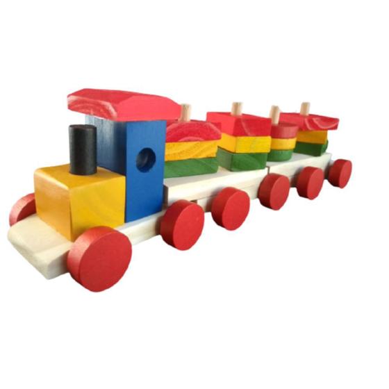 Trenzinho com Formas - BaBus- Brinquedo Educativo em Madeira Menor preço em Trenzinho com Formas - BaBus- Brinquedo Educativo em Madeira