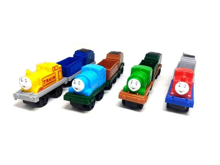 Imagem de Trenzinho Com Vagões Kit Com 4 Trem Estilo Thomas Tomas - Toyking