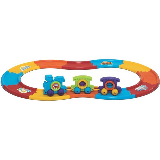 Imagem de Trenzinho Didático Babytrain Express 12 Trilhos - Mercotoys