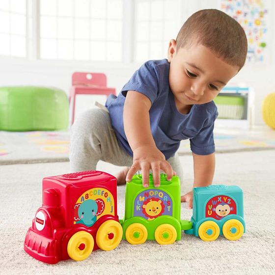Trenzinho Infantil - Empilhar e Encaixar - Trem dos Animais - Fisher ...