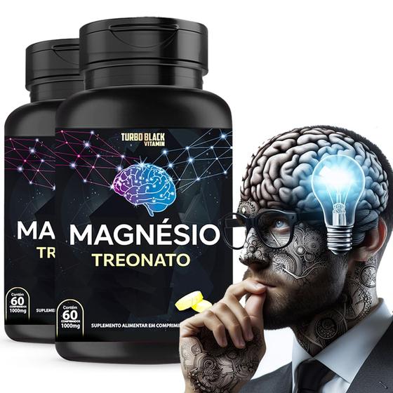 Treonato De Magnésio Premium 1000 Mg - Kit 02 Unidades Menor preço em Treonato De Magnésio Premium 1000 Mg - Kit 02 Unidades