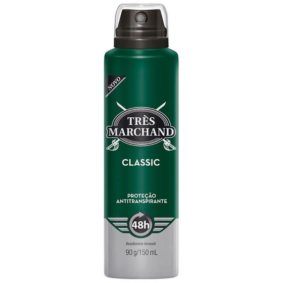 Imagem de Três marchand desodorante aerossol classico com 150ml
