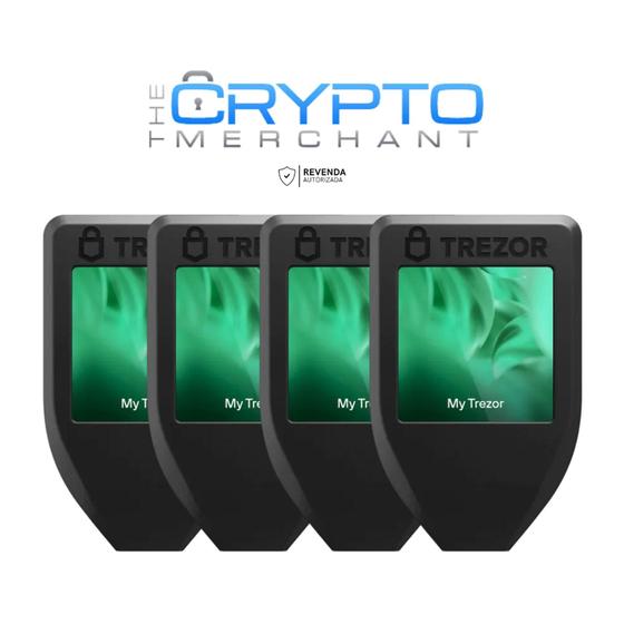 Imagem de Trezor Model T Hardware Wallet Bitcoin E Altcoins Lacrada carteira criptomoedas pack com 4 unidades 