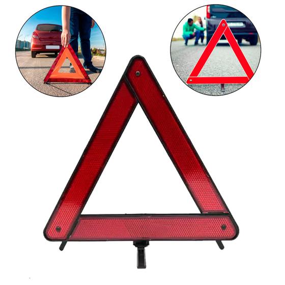 Imagem de Triangulo De Segurança Auto Carro Universal Com Base