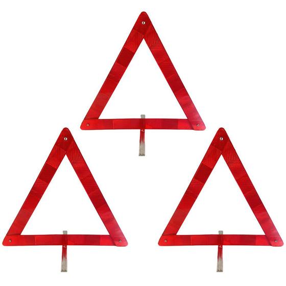 Imagem de Triângulo de Segurança Refletivo Emergência Sinalização 03un