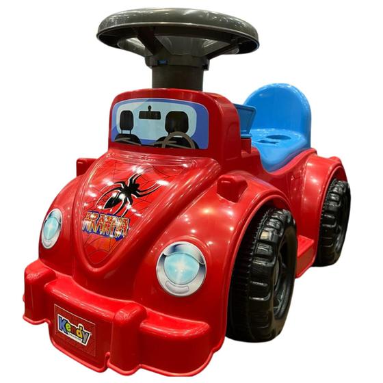 Imagem de Triciclo Carrinho Infantil Andador Homem Menino Aranha Vermelho