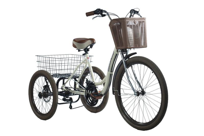 Imagem de Triciclo deluxe premium - creme com marrom