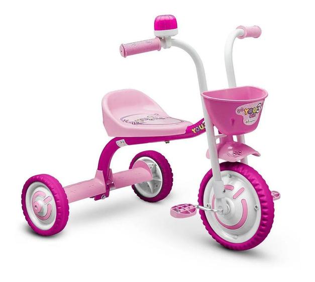 Imagem de Triciclo Infantil Bicicleta Motoca Menina Passeio You 3 Girl