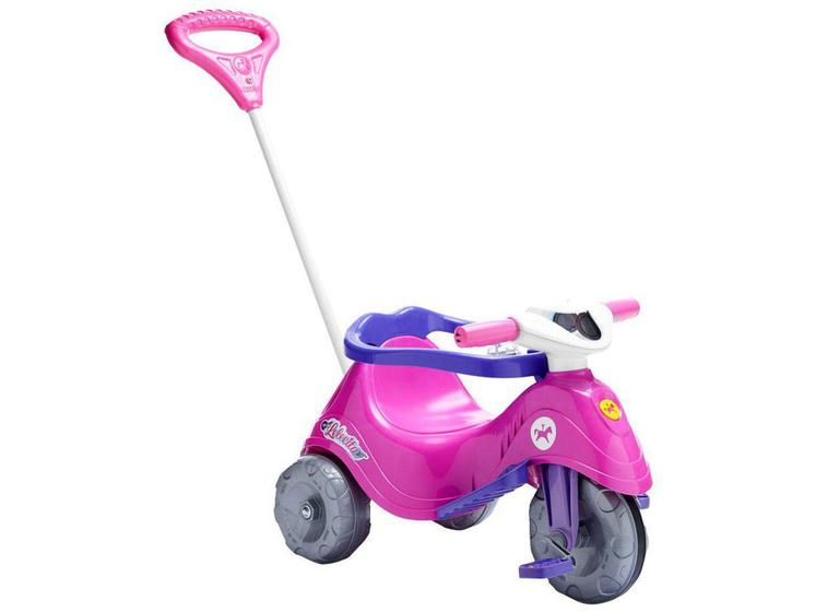 Imagem de Triciclo Infantil Calesita com Empurrador - Passeio e Pedal Lelicita