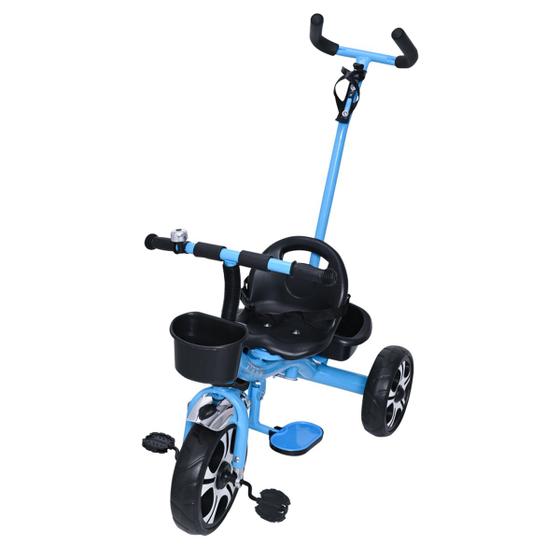 Imagem de Triciclo Infantil Com Empurrador Azul 7630 - Zippy Toys