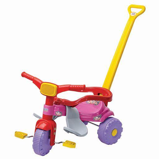 Imagem de Triciclo Infantil Com Empurrador E Aro Da Monica - Magic Toys