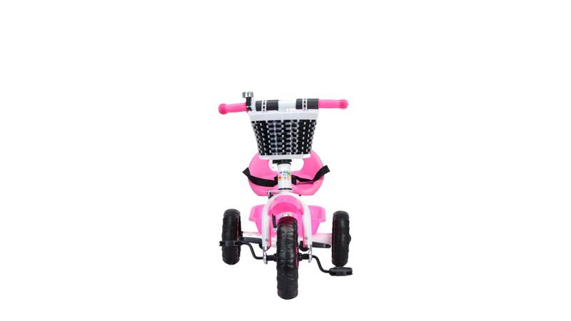 Imagem de Triciclo Infantil com Empurrador e Pedal 3 Rodas Flex Rosa  - Baby Style