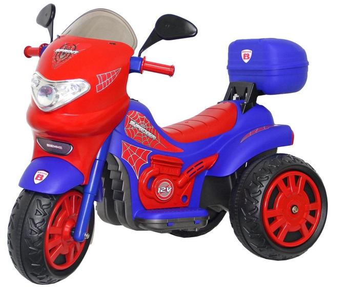 Imagem de Triciclo Infantil de Passeio Elétrico 12V Com Capacete - Sprint Turbo Power Spider - Biemme